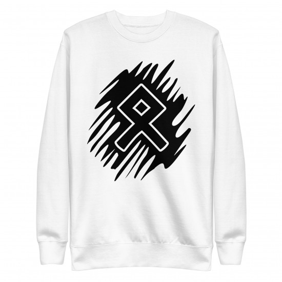 Rune Odal print sweatshirt (family protection)